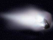 Fotografía del Cometa Halley obtenida por la nave Giotto